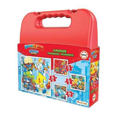 Wholesaler of Puzzles Maleta Progresivos Superthings Kazoom Kids 12 16 20 25pzs