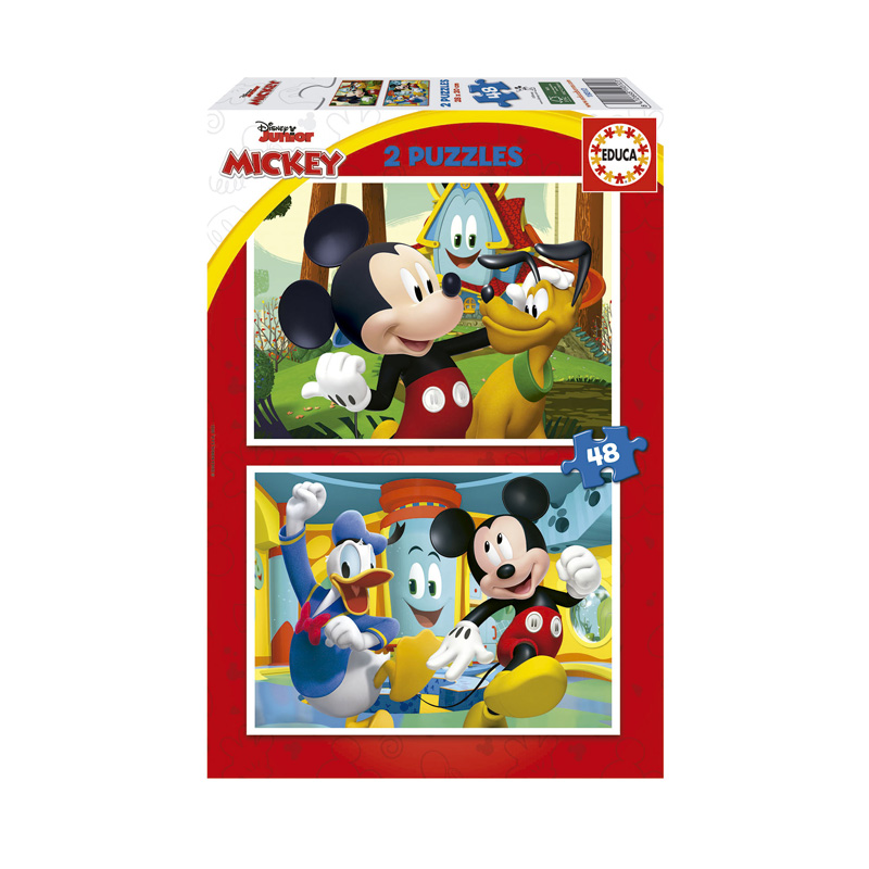 Puzzle 2x48pzs Mickey Junior Disney