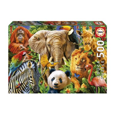 Wholesaler of Puzzle Collage de animales salvajes 500pzs
