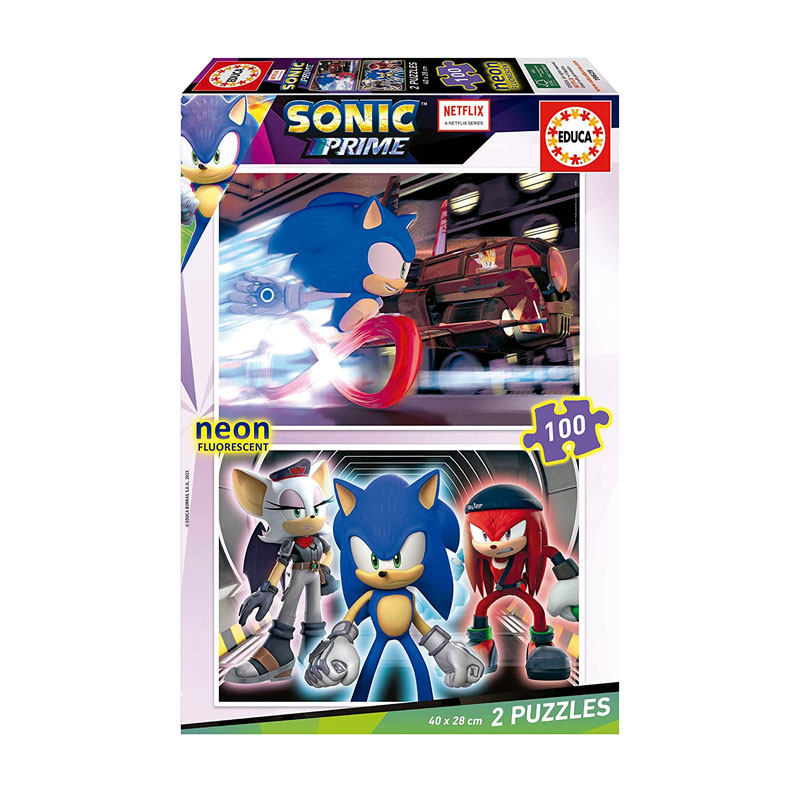 Wholesaler of Puzzles Sonic Prime Neon 2x100pzs
