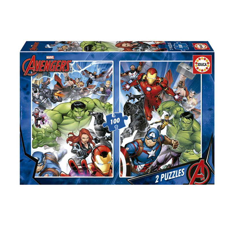 Puzzles Los Vengadores Marvel 2x100pzs