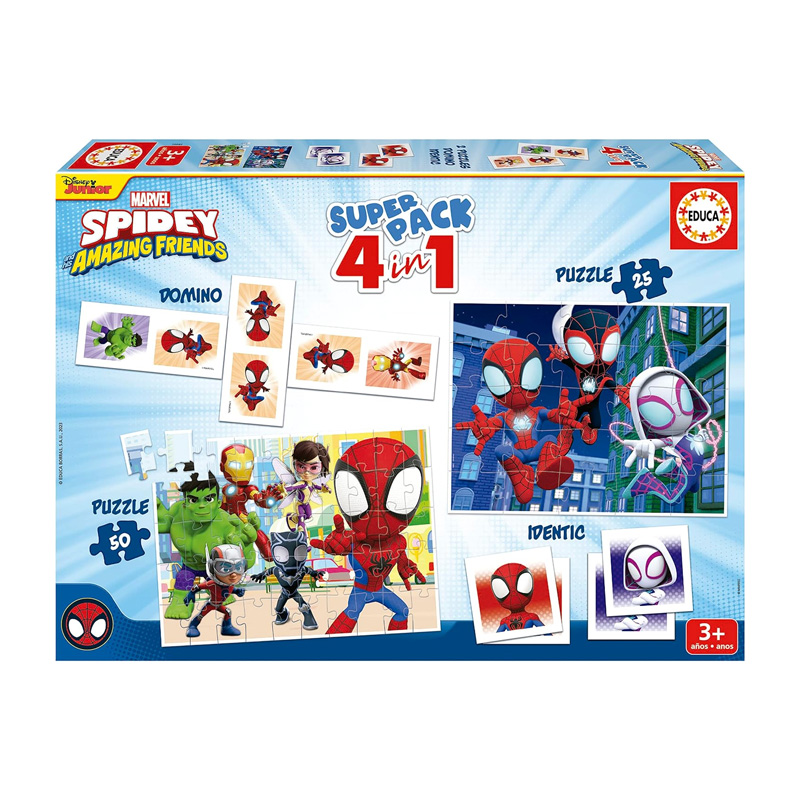 Superpack Spidey Amazing Friends Marvel 4 en 1