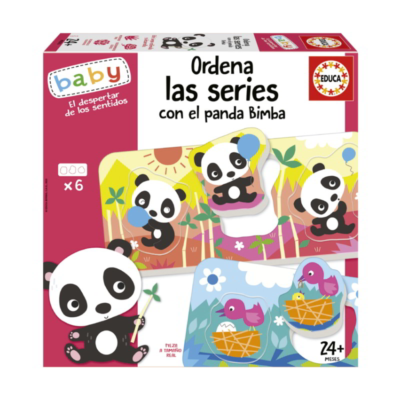 Baby Puzzle Ordena las series con el oso panda Bimba