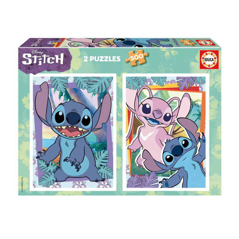 Puzzles Stitch & Angel Disney 2x500pzs