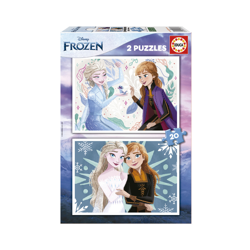 Puzzles Ana & Elsa Frozen Disney 2x20pzs