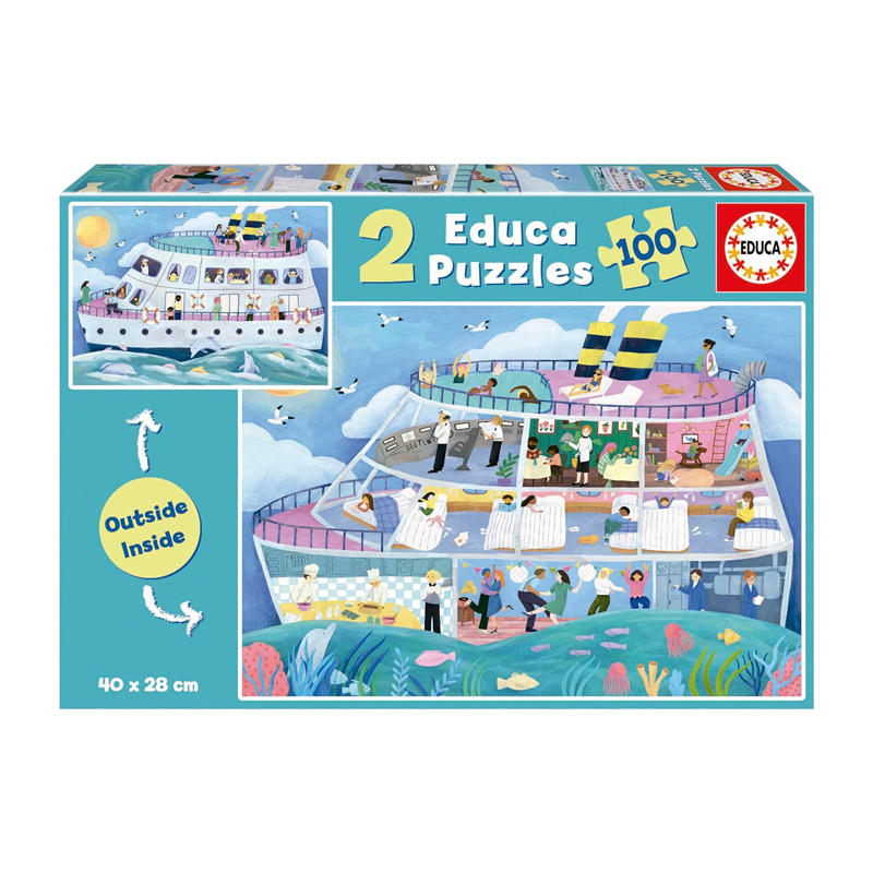 Wholesaler of Puzzles 2x100pzs Exterior/Interior Barco