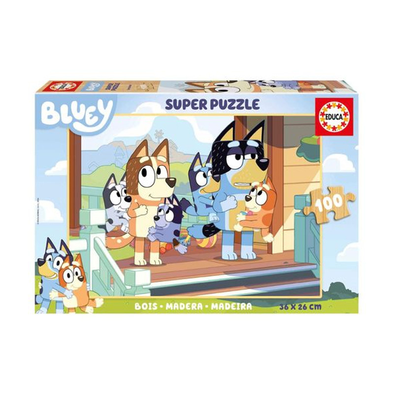 Puzzles madera Bluey 100pzs