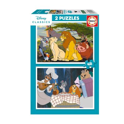 Distribuidor mayorista de Puzzle 2x48pzs Disney Animals