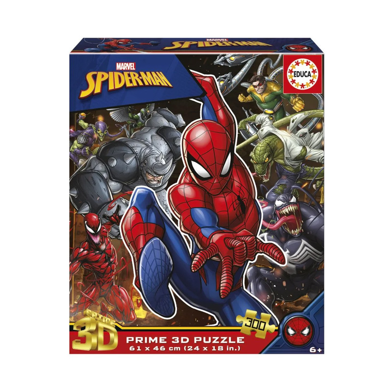 Puzzle 3D Lenticular Spiderman Marvel 300pzs