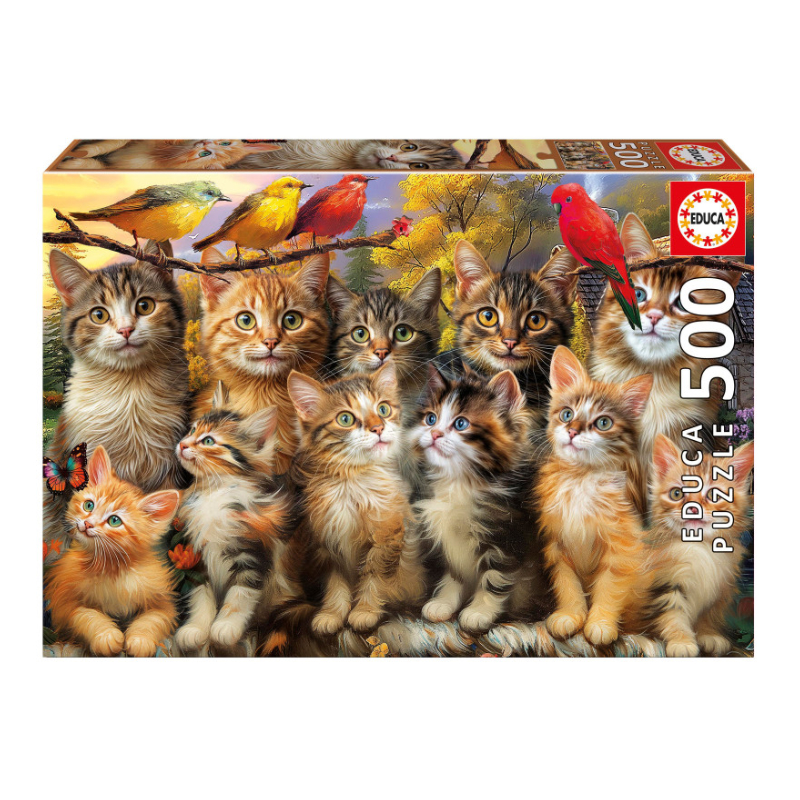 Distribuidor mayorista de Puzzle Gatitos y Pájaros 500pzs