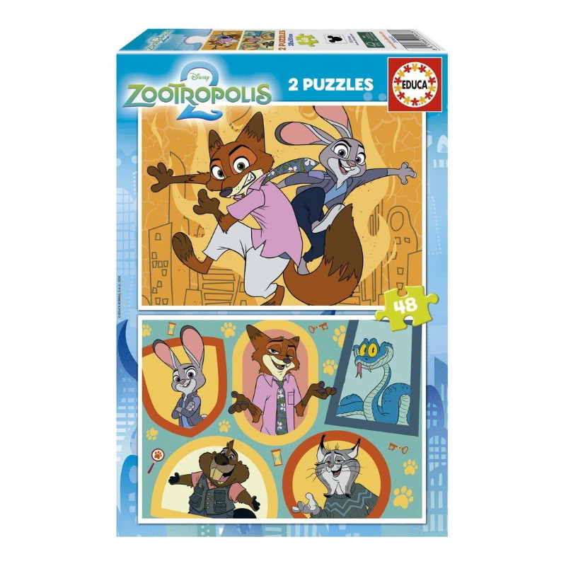 Distribuidor mayorista de Puzzle 2x48pzs Zootropolis 2