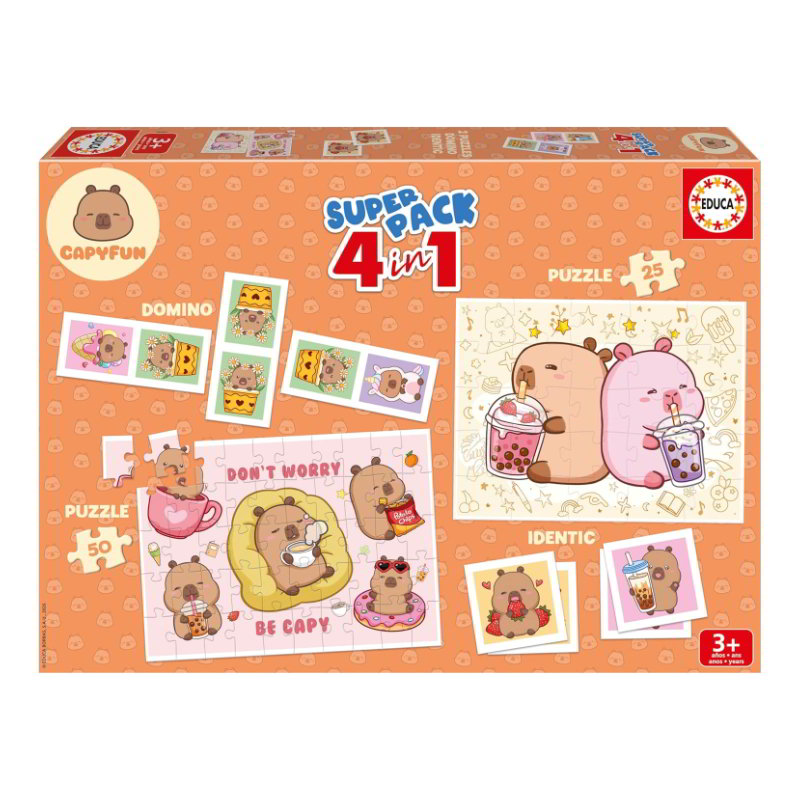 Distribuidor mayorista de Super pack Capyfun 4 en 1 Capybara