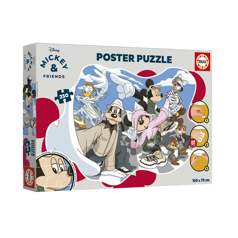 Puzzle Poster Mickey & Friends 250pzs