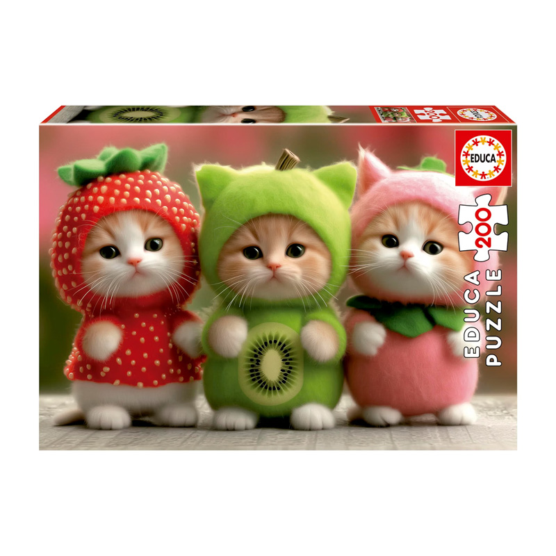Puzzle Gatitos Frutales 200pzs
