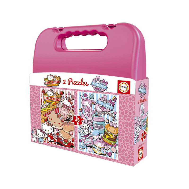 Maletín 2 puzzles progresivos Hello Kitty