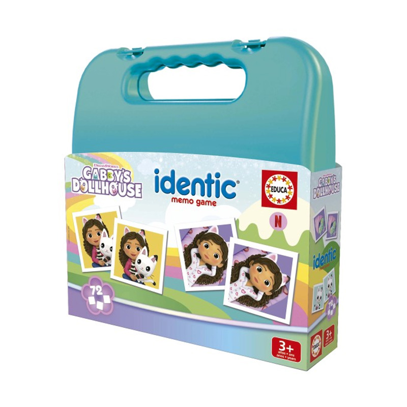 Maletín Juego Identic Memo Game La casa de muñecas de Gabby