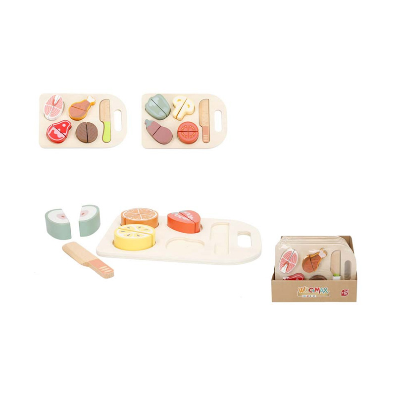 Juego alimentos madera Woomax