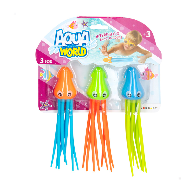 Juego acuático pesca 3 pulpos Aqua World