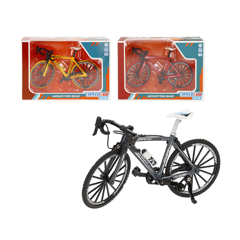 Miniatura Mountain Bike 1:8 Speed & Go Metal - colores aleatorios