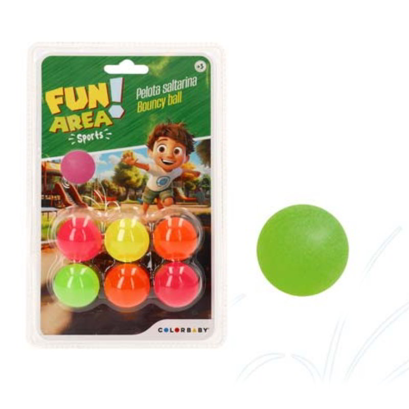 Bolas saltarinas 3cm neon