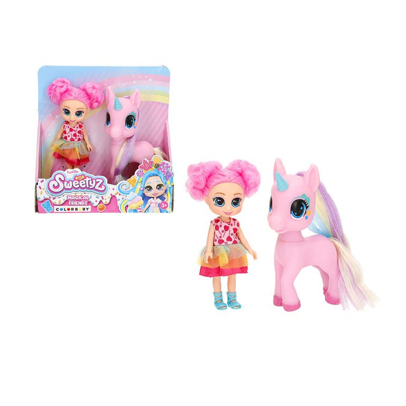 Muñeca y Unicornio Magical Friends Sweetyz Funville