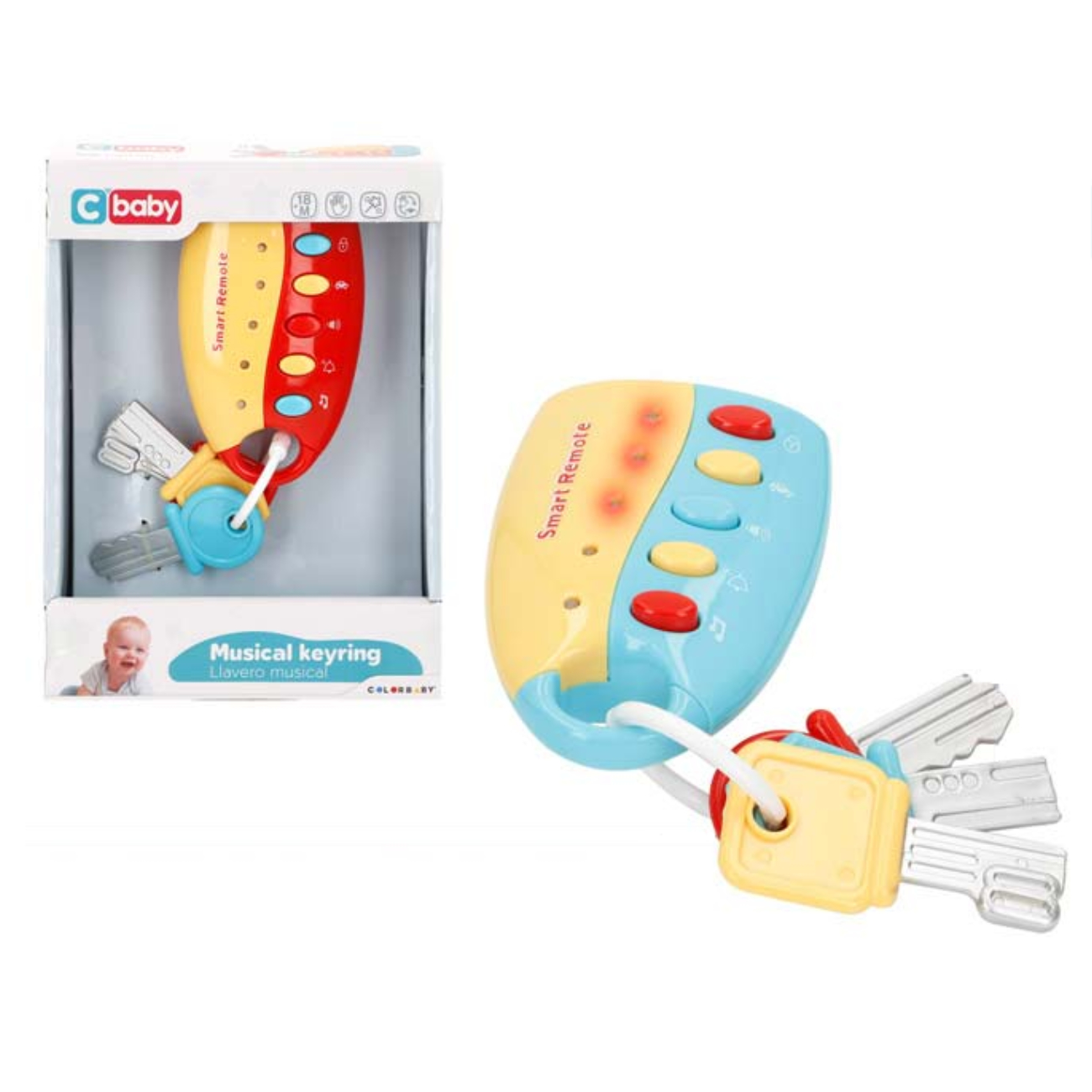 Llavero mando c/luz y sonido CBaby