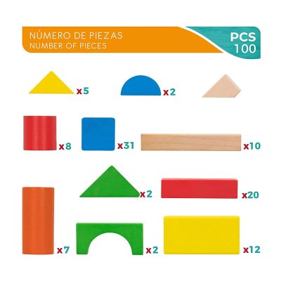 Wholesaler of Cubo 100 bloques de construcción Play & Learn