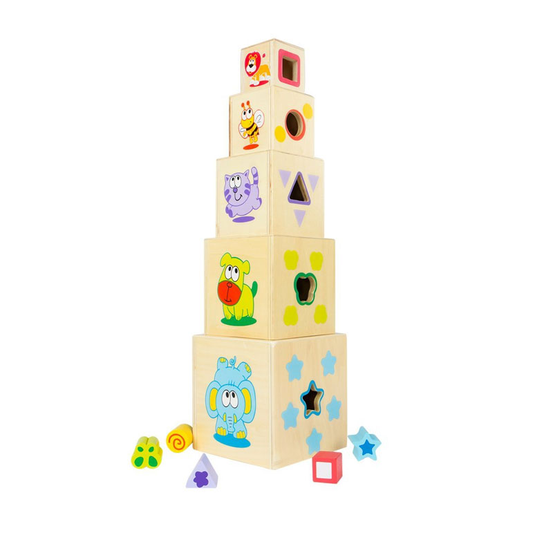 Distribuidor mayorista de Torre cubos madera Play & Learn