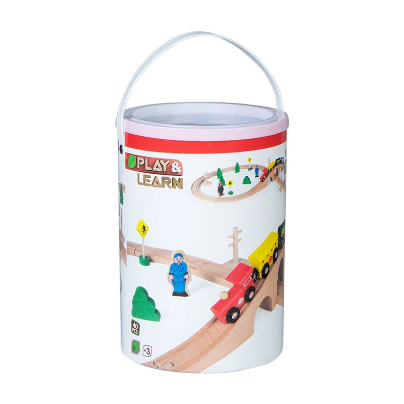 Pista coches madera Play & Learn