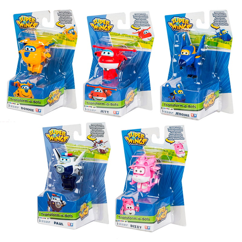 Distribuidor mayorista de Figuras Super Wings Transform-a-Bots surtido 5 personajes