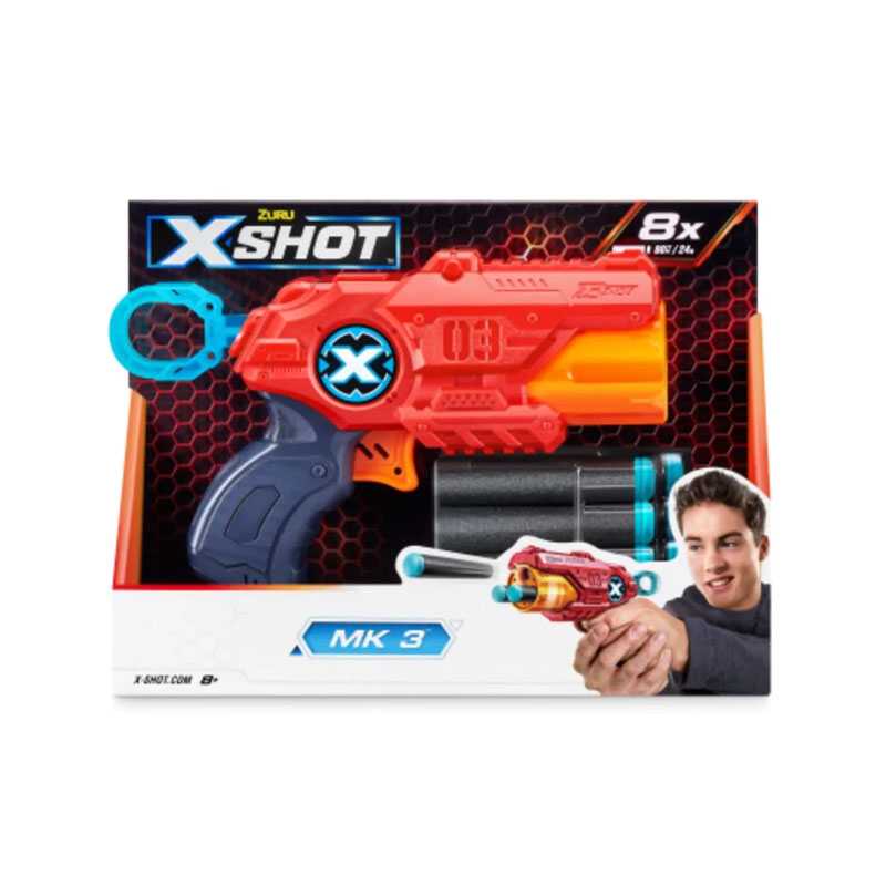 Playset Blaster X Shot MK 3 c/dardos 20cm - rojo 批发