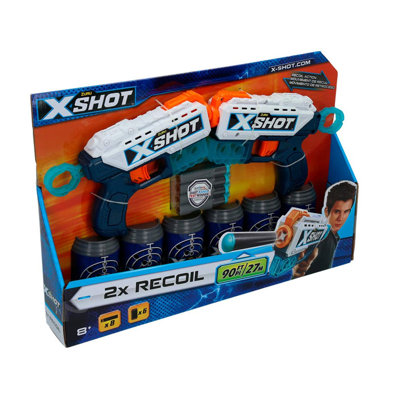 Playset Blaster X Shot 2 Recoil c/dardos