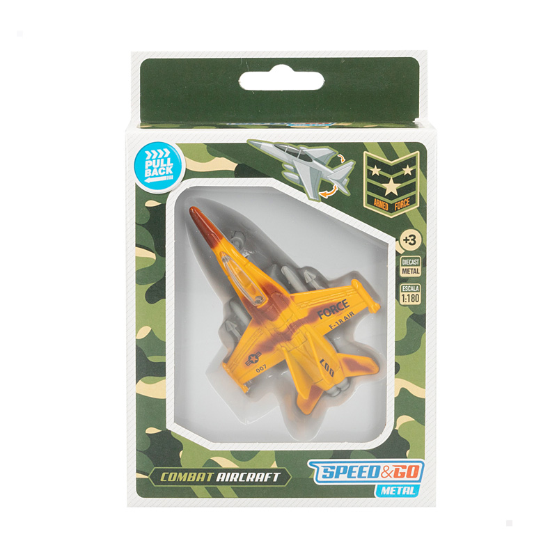 Miniatura avión Combat Aircraft 1:180 Speed & Go Force F-18 Air