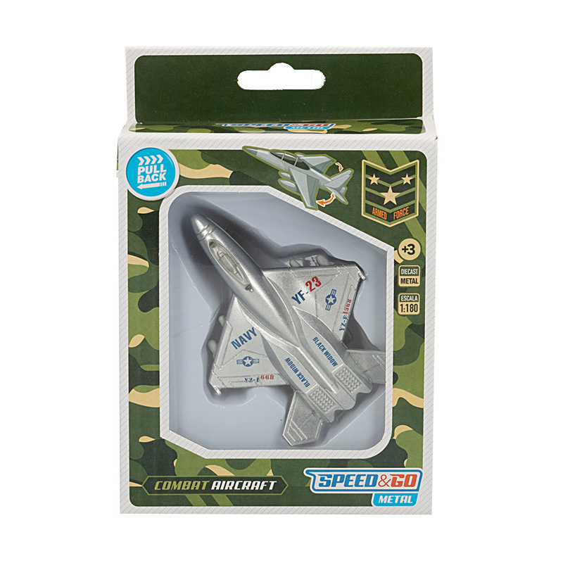 Miniatura avión Combat Aircraft 1:180 Speed & Go Navy YF-23