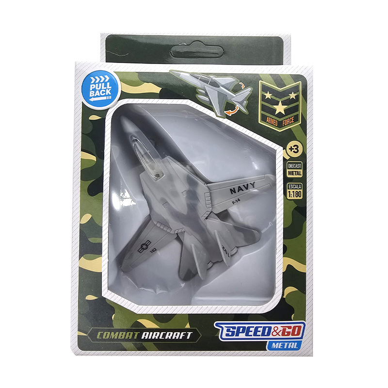 Miniatura avión Combat Aircraft 1:180 Speed & Go Navy F-14