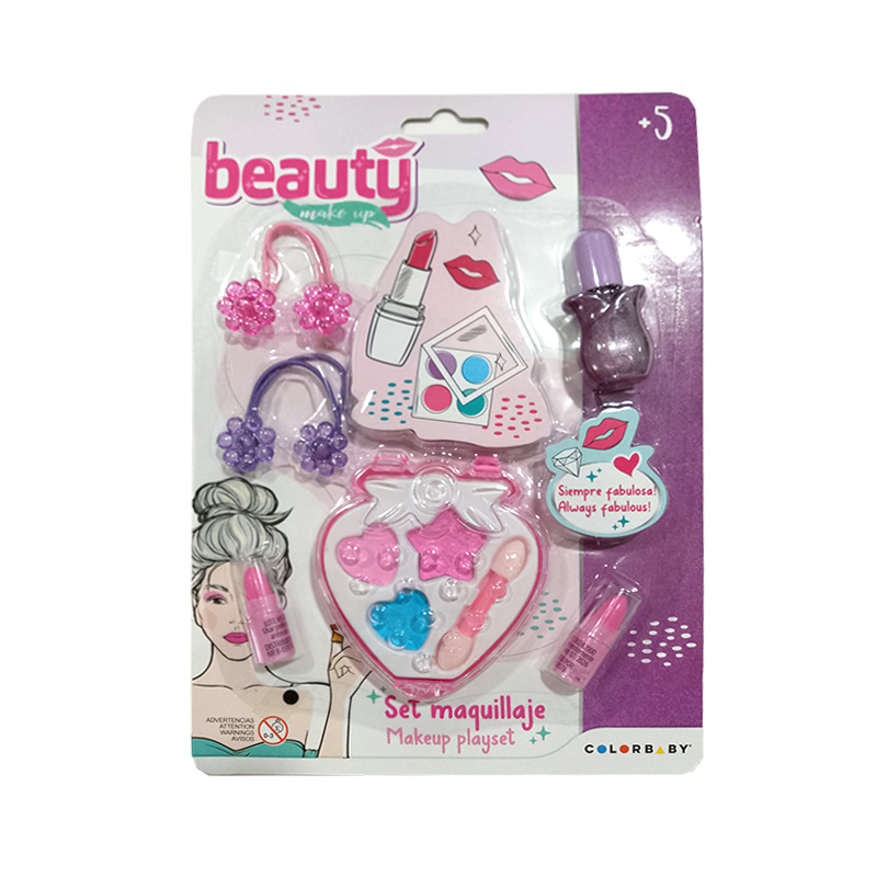 Set de maquillaje 6 piezas Beauty Make Up - Fresa