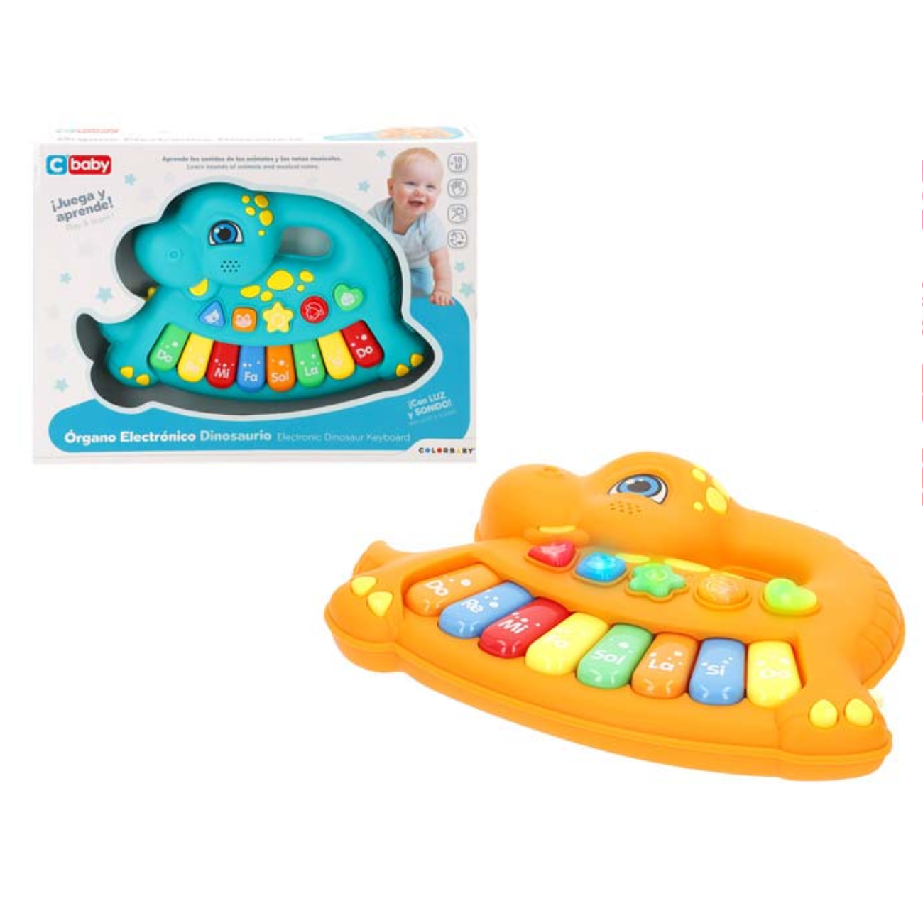 Juguete órgano eléctrico Dinosaurio CBaby