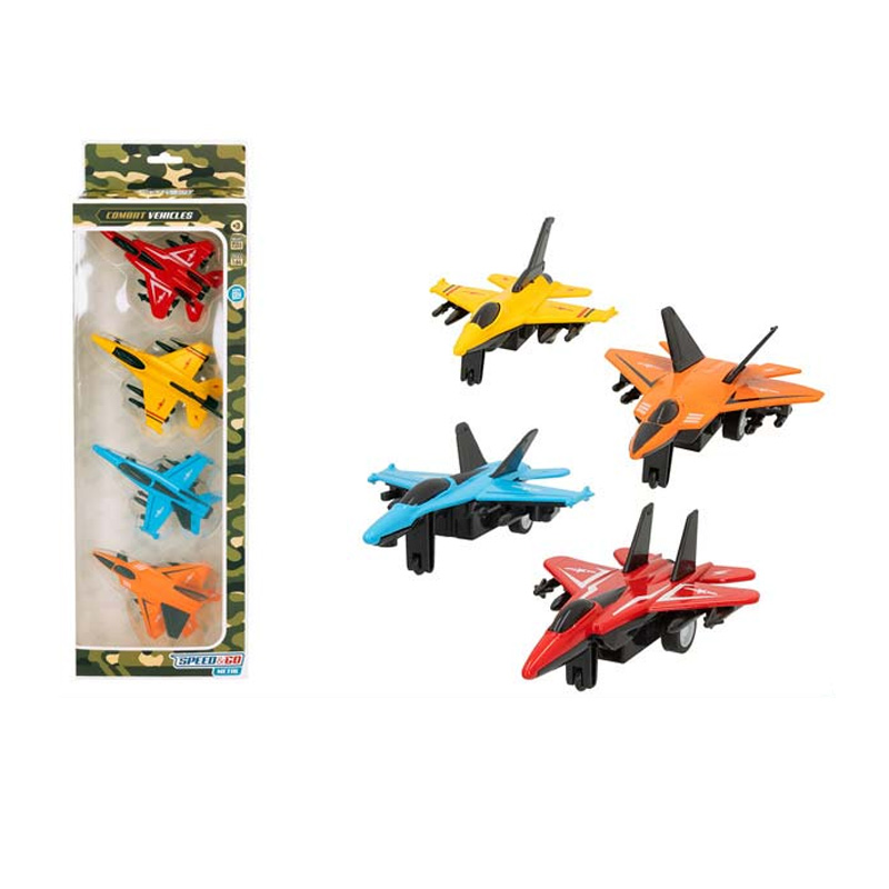 Miniatura aviones Armed Force 1:64 Speed & Go