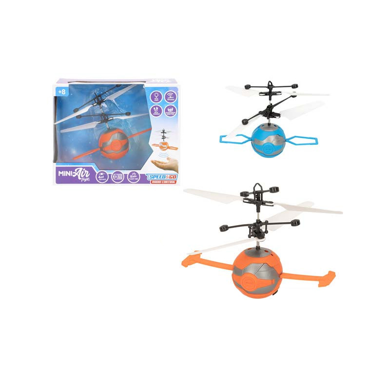 Miniatura helicóptero c/luz Speed & Go - colores aleatorios