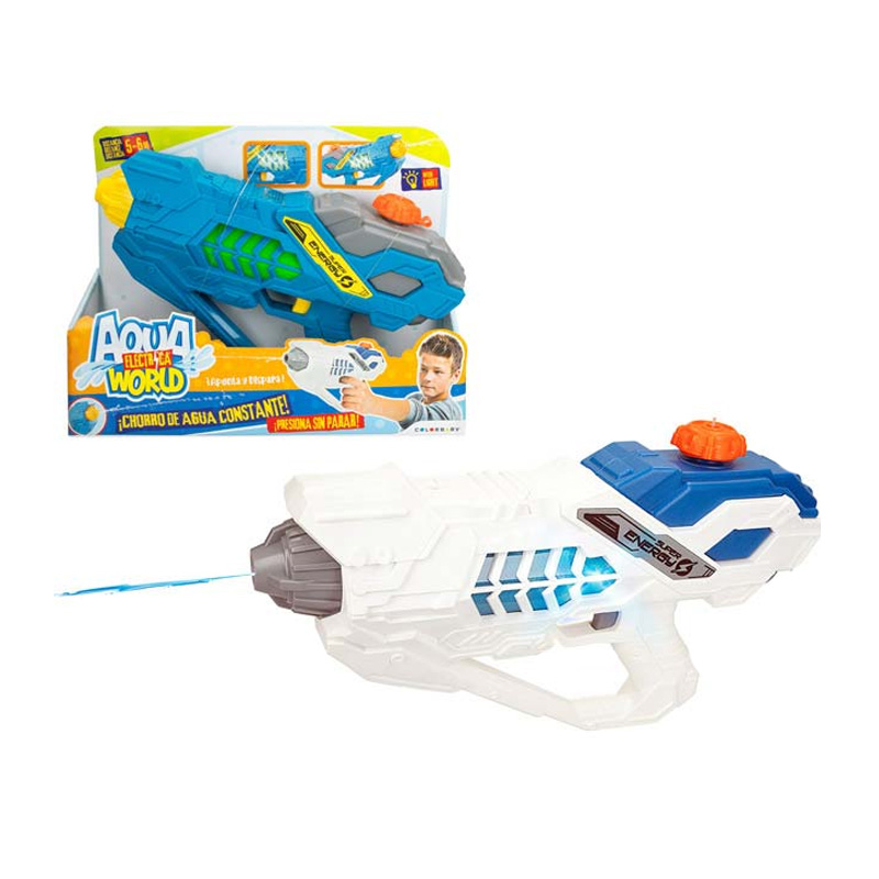 Distribuidor mayorista de Pistola de agua eléctrica c/luz Aqua World 32cm - colores aleatorios