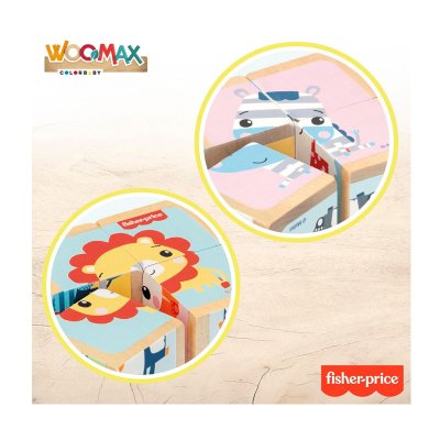 Wholesaler of Puzzle madera 4pcs Fisher-Price Woomax
