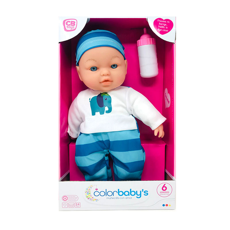 Muñeca c/sonido CBtoys - azul 批发