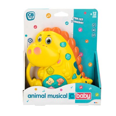 Juguete Animal Musical CBtoys - Dinosaurio amarillo