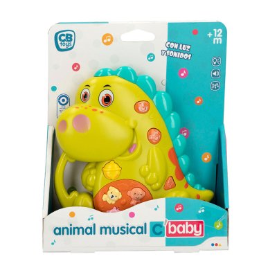 Juguete Animal Musical CBtoys - Dinosaurio verde