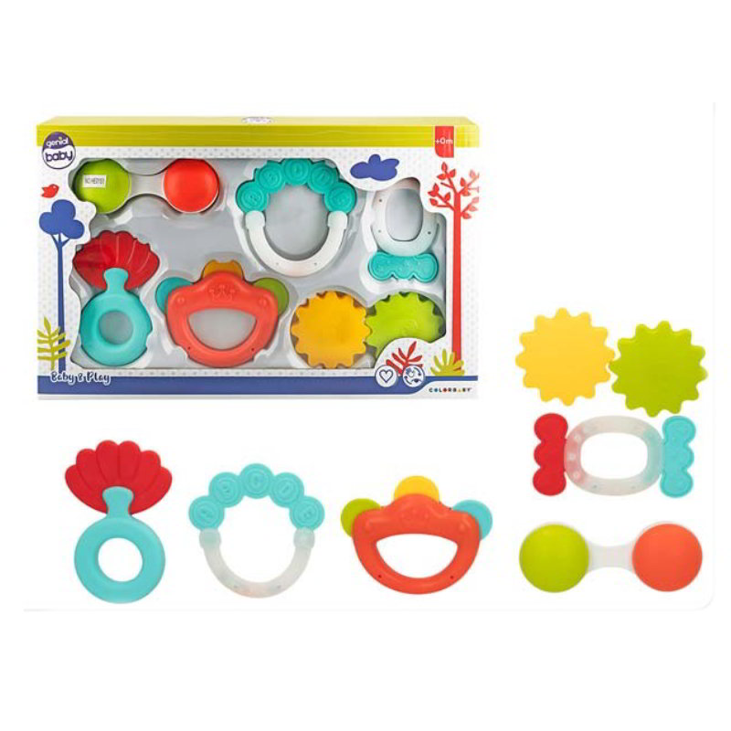 Distribuidor mayorista de Set 6 Sonajeros Genial Baby