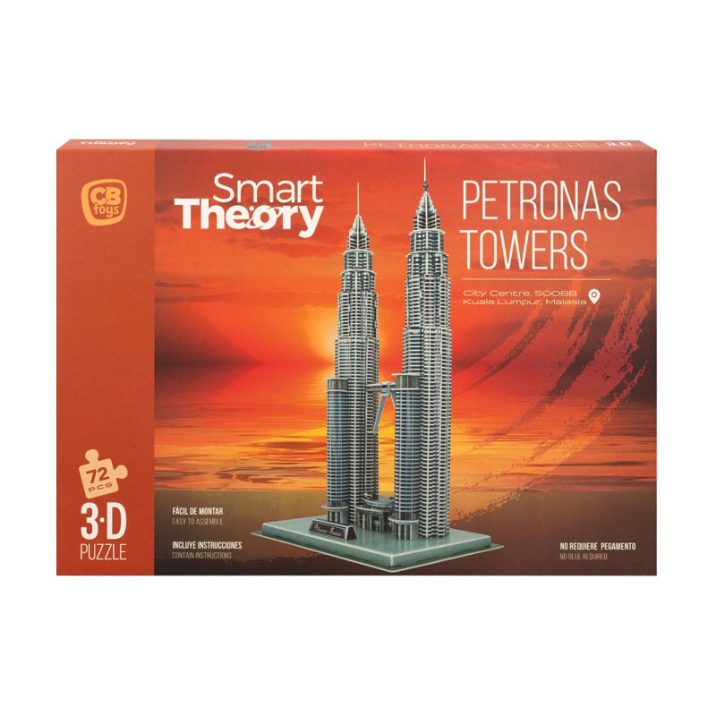Puzzle 3D Maqueta Petronas Towers 72pcs CBtoys 批发
