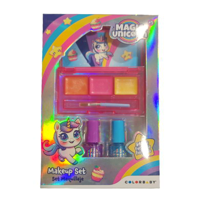 Set maquillaje Magic Unicorn labios uñas