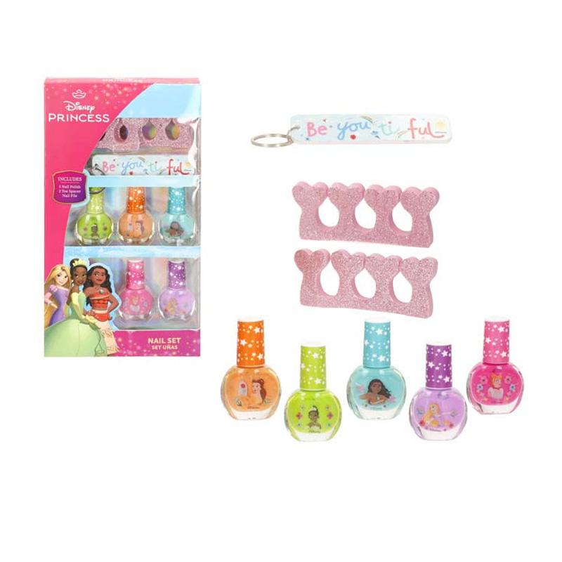 Set de 5 esmaltes uñas Princesas Disney
