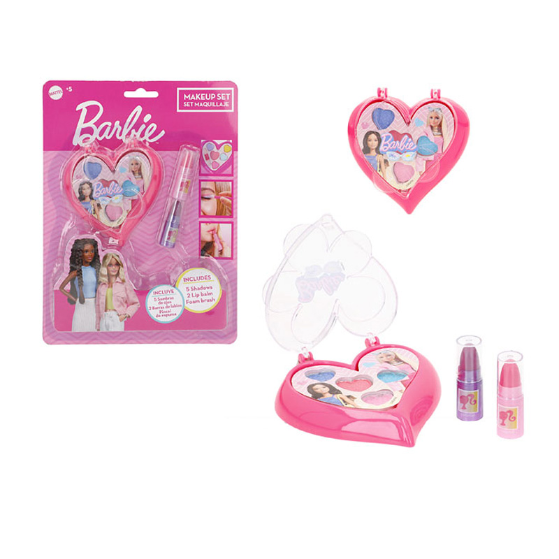 Set de maquillaje estuche corazón Barbie