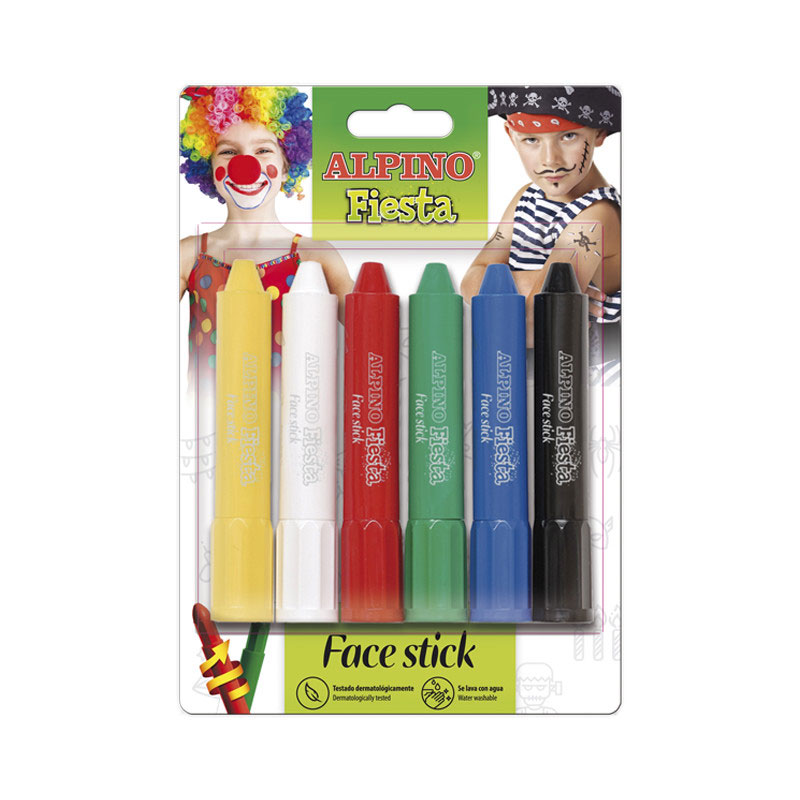 Distribuidor mayorista de Set de 6 barras de maquillaje Alpino Fiesta Face Stick